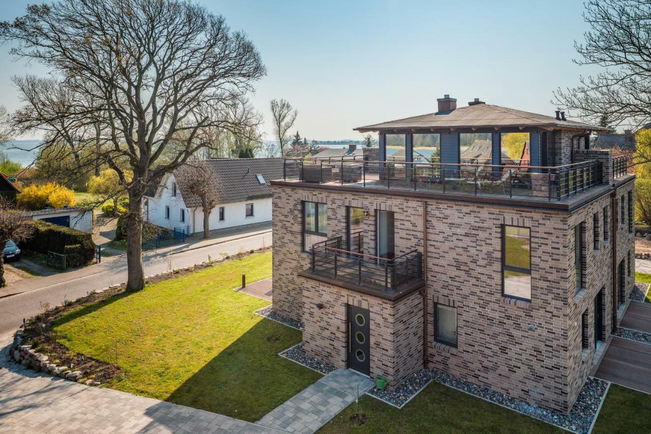 Villa Lotsenhaeuser Ruegen - Luxus Ferienhaus - 3 Schlafzimmer - Sauna - Dachterrasse Mit Boddenblick Breege Exterior foto