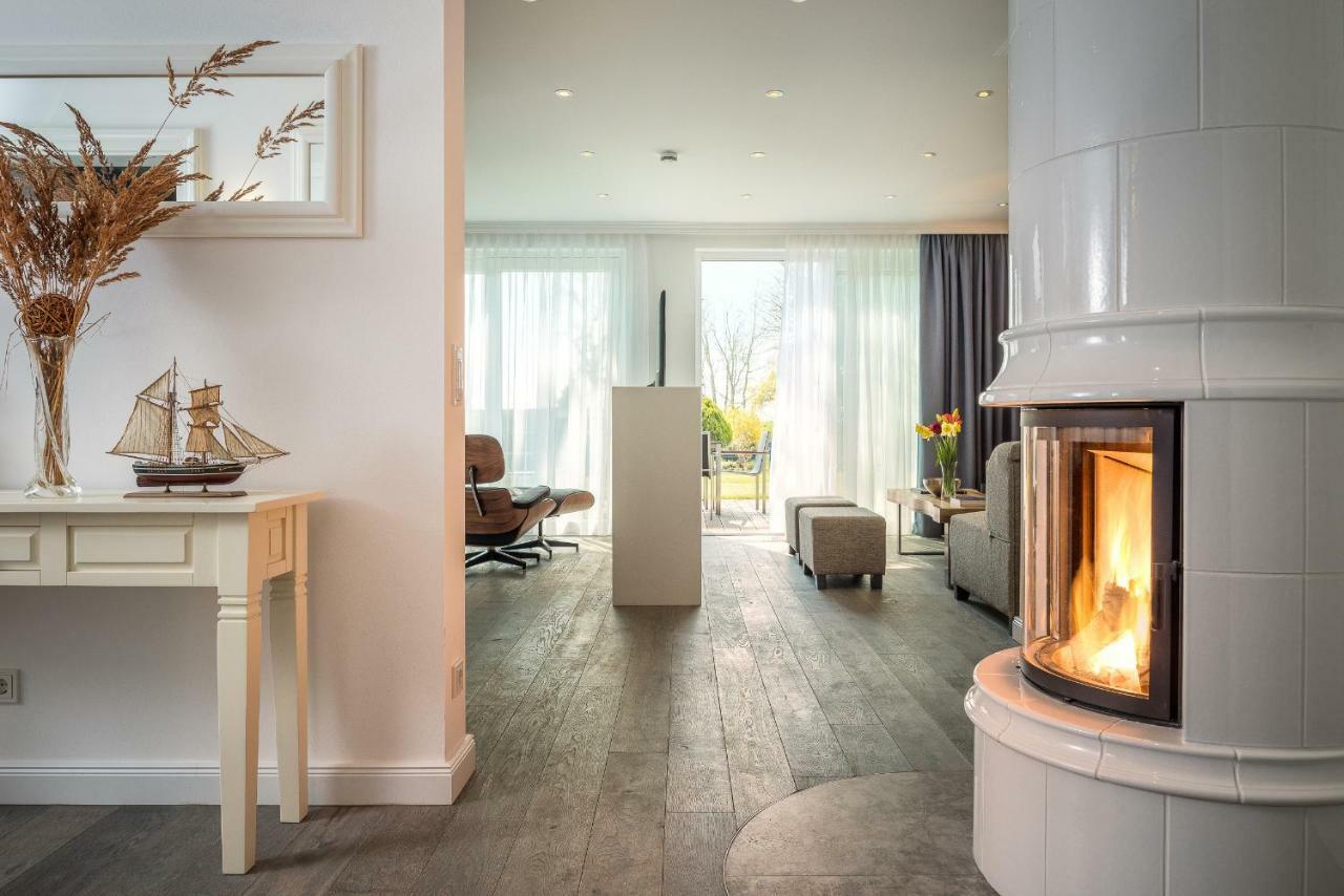 Villa Lotsenhaeuser Ruegen - Luxus Ferienhaus - 3 Schlafzimmer - Sauna - Dachterrasse Mit Boddenblick Breege Exterior foto